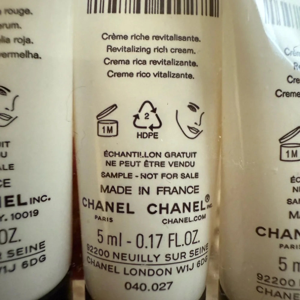 CHANEL No.1 Skincare Trio:Serum, Revitalizing Rich Cream and Red Camellia Cream